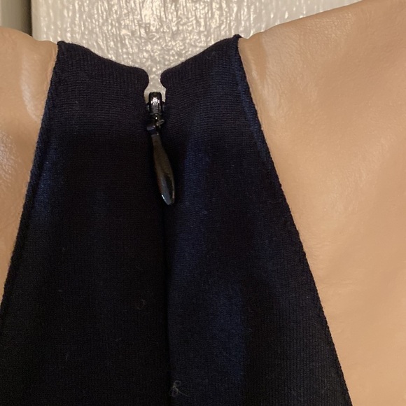 David Lerner Bodycon Dress w/ Faux Leather Size Small - Picture 4 of 5